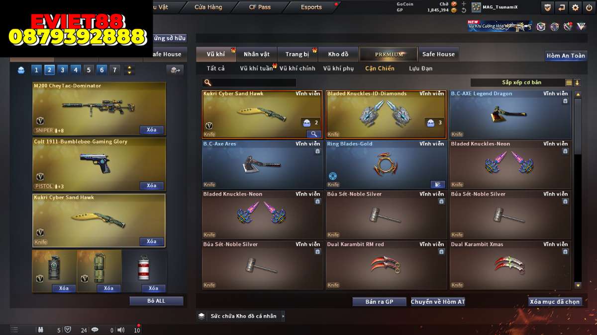 shop acc cf uy tin gia re